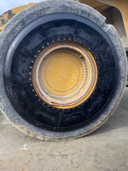 The Argonics OTR Sidewall Protector installed on a machine