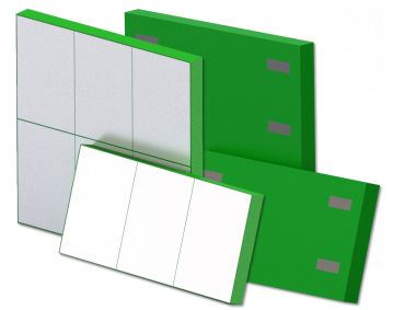 Ceramic tile magnetic panels