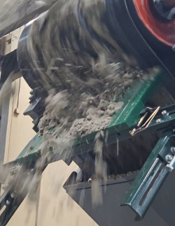 Chevron cleaner in use