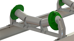 belt tracking disk on conveyor