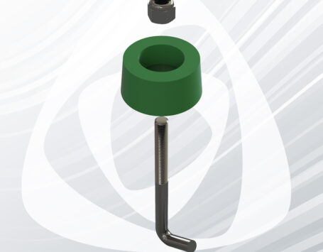 Nut protector cup and j-bolt