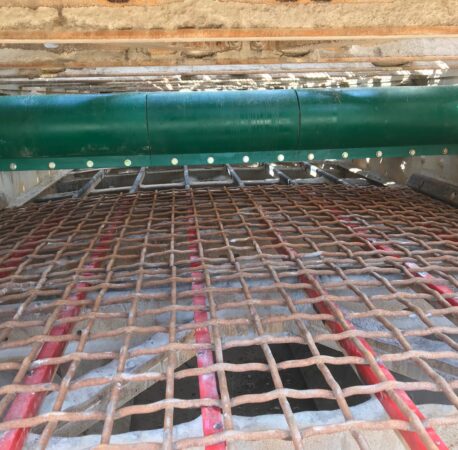 shaft tube cover installed