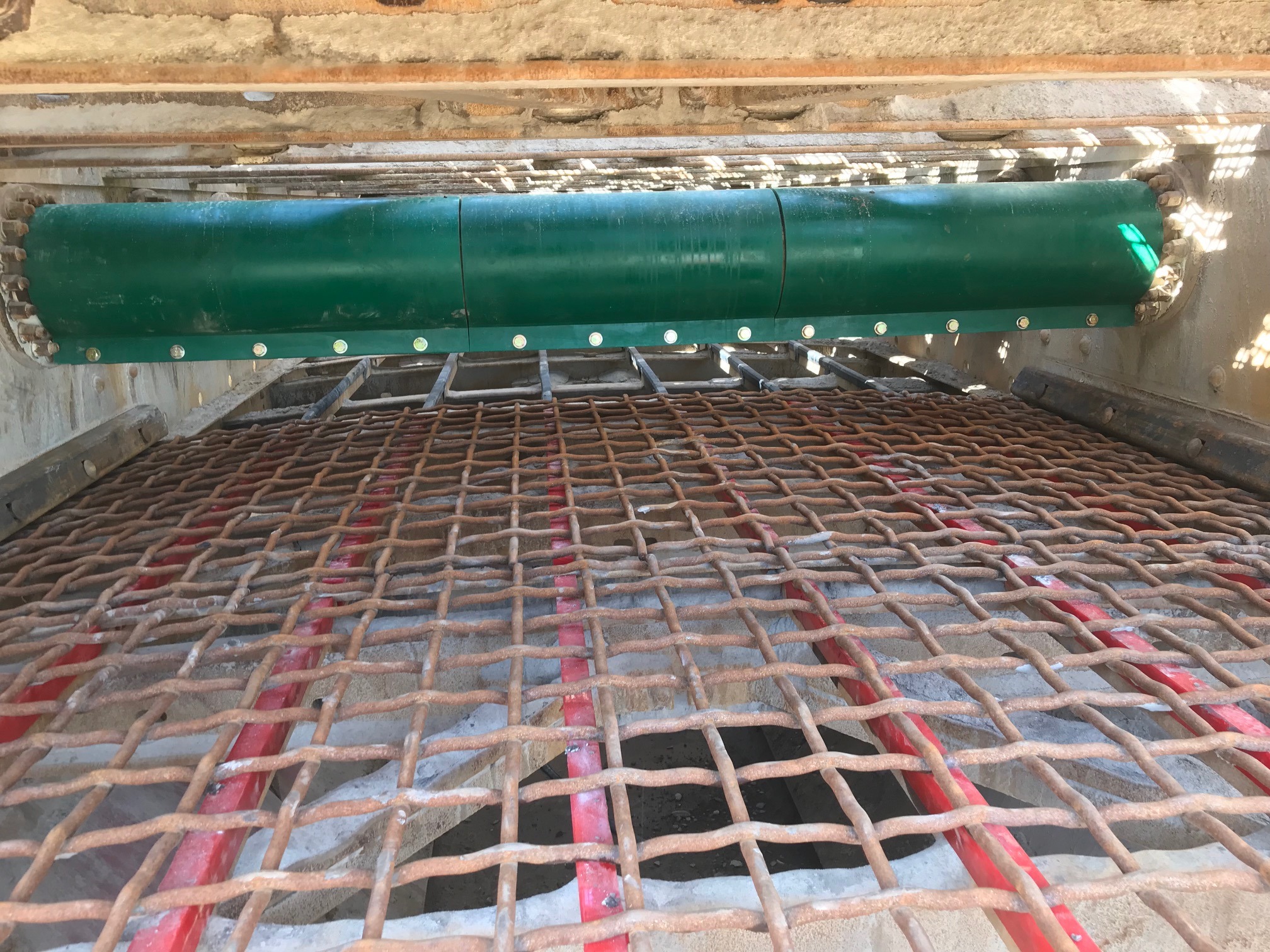 shaft tube cover installed